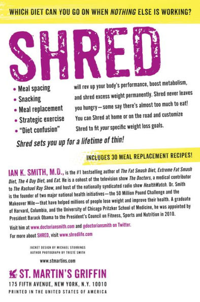 Shred: The Revolutionary Diet: 6 Weeks 4 Inches 2 Sizes