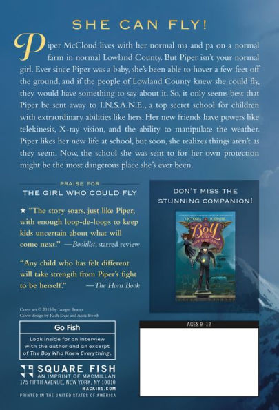 The Girl Who Could Fly (Piper McCloud Series #1)