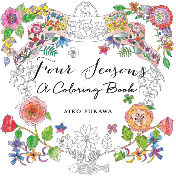 Four Seasons: A Coloring Book