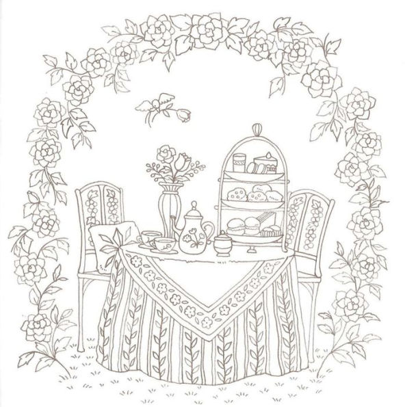 Romantic Country: A Fantasy Coloring Book