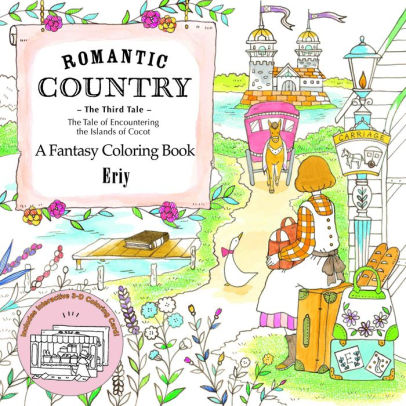 600 Coloring Book Romantic Country HD