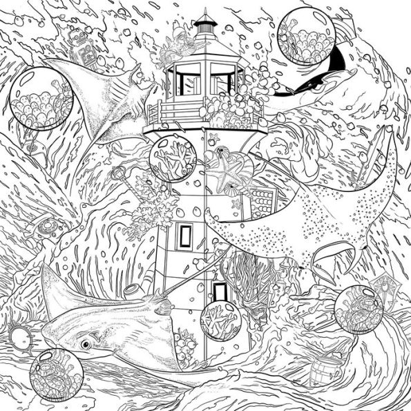 Mythographic Color and Discover: Wanderlust: An Artist's Coloring Book of  Exotic