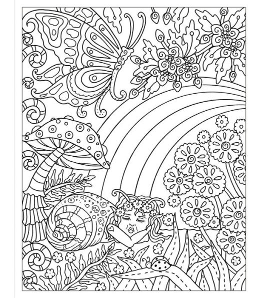 Watercolor Doodle Coloring Books –