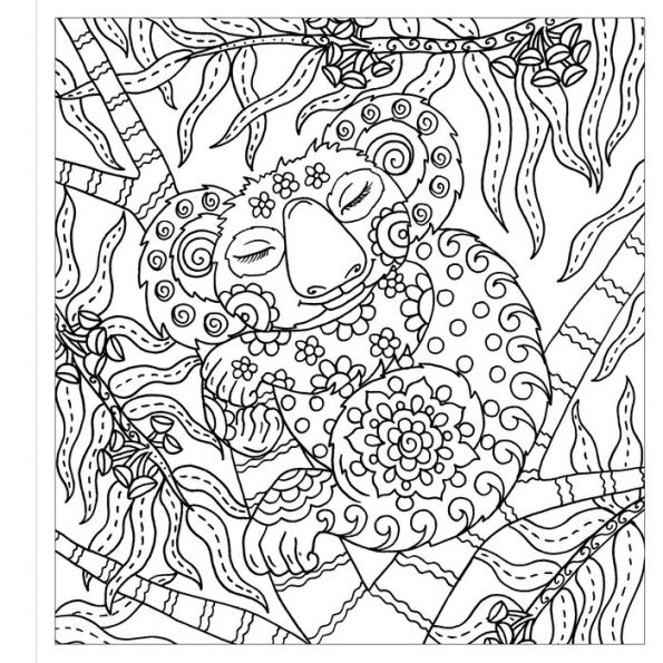 Zendoodle Colorscapes: Sleepy Animals: Furry Friends to Color & Display