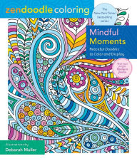 Is it free to download books to the kindle Zendoodle Coloring: Mindful Moments: Peaceful Doodles to Color and Display by Deborah Muller, Deborah Muller MOBI