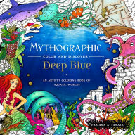 Download gratis ebooks Mythographic Color and Discover: Deep Blue: An Artist's Coloring Book of Aquatic Worlds iBook ePub in English