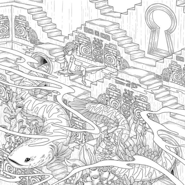 Mythographic Color and Discover: Labyrinth: An Artist's Coloring