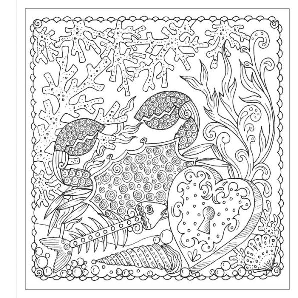 Zendoodle Colorscapes: Ocean Serenity: Aquatic Tranquility to Color and Display