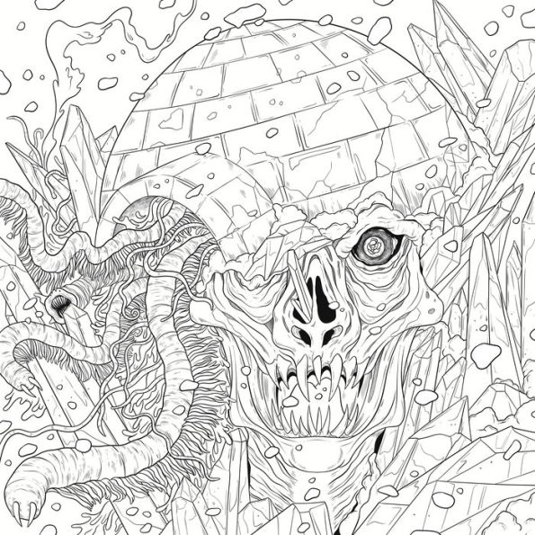 Mythogoria: Frozen Nightmares: A Chilling Horror Coloring Book