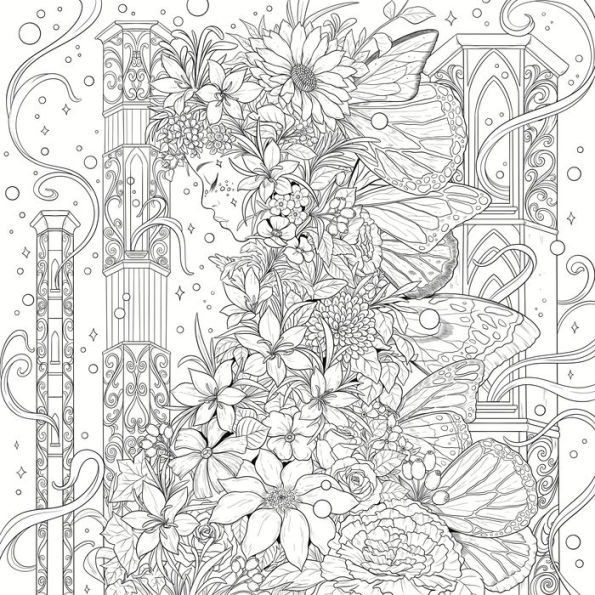 Mythographic Color and Discover & Beautiful Vintage Adult Coloring books