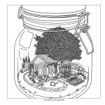 Alternative view 3 of Tiny Worlds: Secret Wonders: An Artist's Coloring Book of Miniature Universes