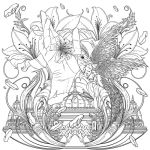 Alternative view 4 of Mythographic Color and Discover: Shangri-La: An Artist's Coloring Book of Fantasy Worlds
