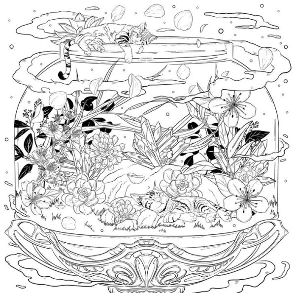 A Fantasy World Mindfulness Coloring Book For Adults – Cindy's