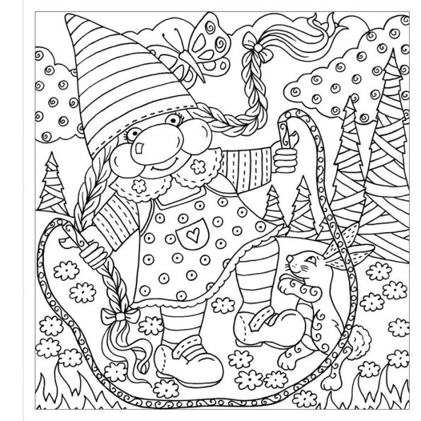 Zendoodle Colorscapes: Playful Gnomes: Happy Friends to Color and Display