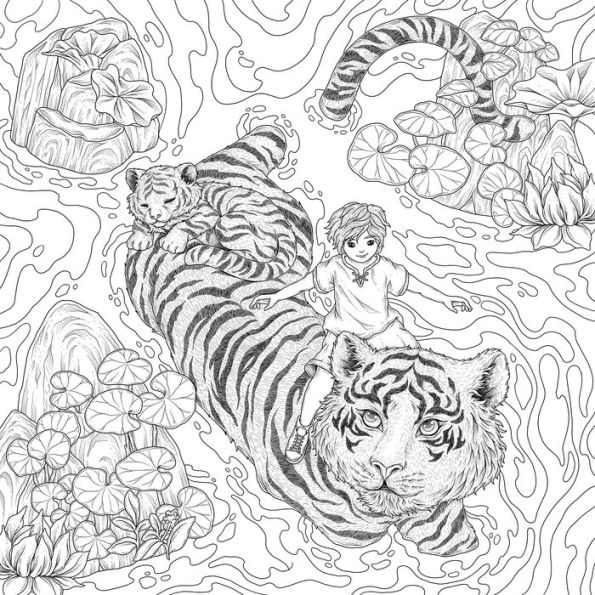 Mythographic Color and Discover: Wild Summer: An Artist's Coloring Book of Mesmerizing Animals