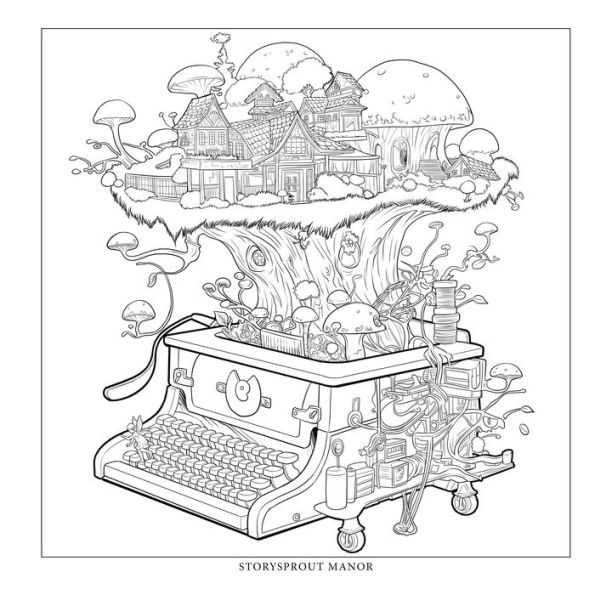 Tiny Worlds: Fairy Homes: An Artist's Coloring Book of Dreamy Fairy Abodes