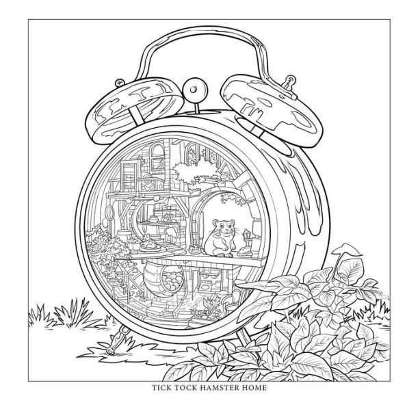 Tiny Worlds: Pocket Pets: An Artist's Coloring Book of Itty-Bitty Animals