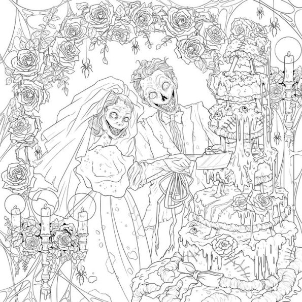 Mythogoria: Haunted Hearts: A Cursed Romance Coloring Book