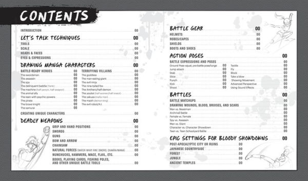 Manga Drawing: Bloody Battles: Draw Your Own Dramatic Sword Fights, Deadly Brawls, and Melee Attacks in 4 Easy Steps!