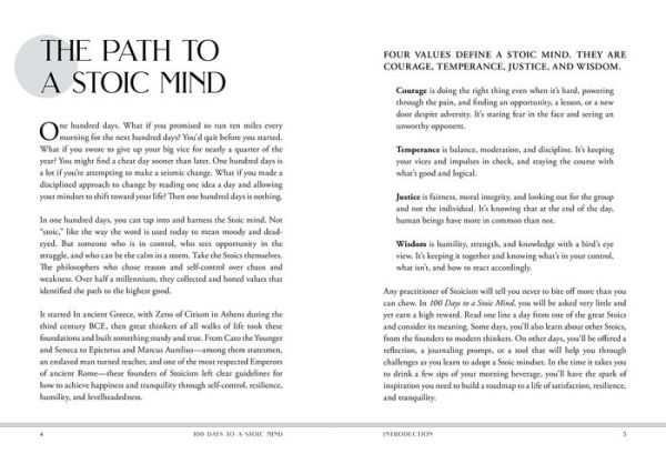 100 Days to a Stoic Mind: A Roadmap to Resilience and Finding Peace in Discipline