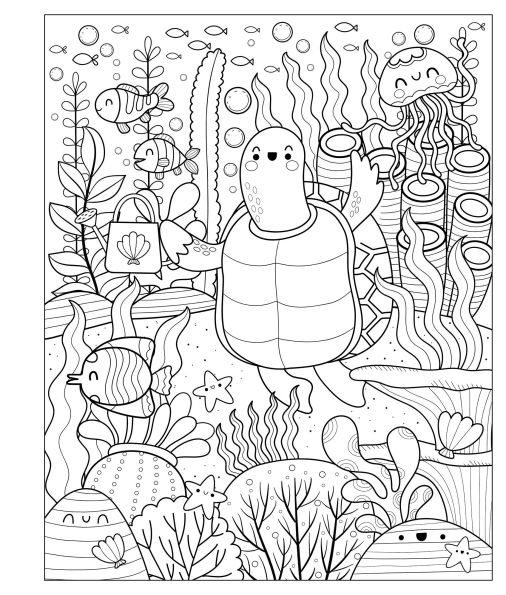 Mangatopia: Sea Creatures: An Underwater Coloring Book of Anime and Manga