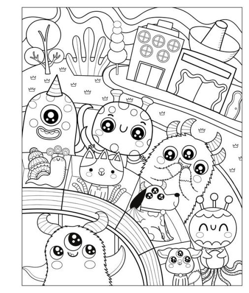 Mangatopia: Adorable Aliens: A Cosmically Cute Coloring Book of Anime and Manga