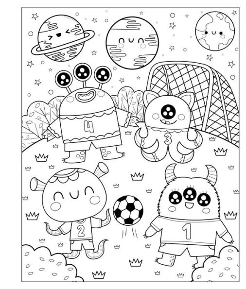 Mangatopia: Adorable Aliens: A Cosmically Cute Coloring Book of Anime and Manga