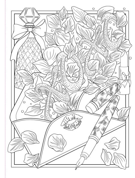 Coquette: A Coloring Book of Dreamy Designs for the Romantic Soul