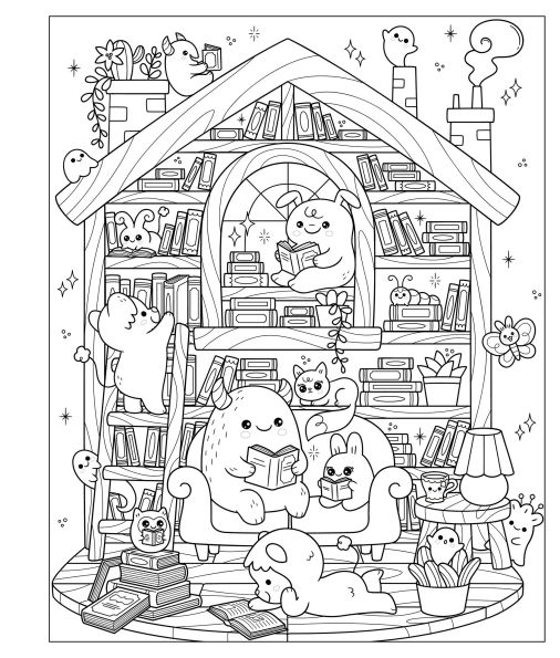 Mangatopia: Little Monsters: A Ferociously Cute Coloring Book of Anime and Manga