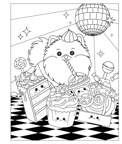 Mangatopia: Puppies and Popsicles: A Playfully Sweet Coloring Book of Anime and Manga