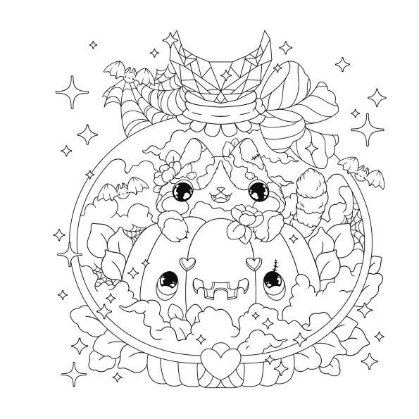 Manga Sparkle: Spooky Sweet: A Goth Anime & Manga Style Coloring Book