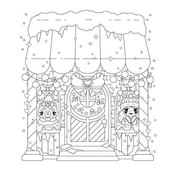 Manga Sparkle: Winter Wonderland: A Shimmery Anime & Manga Style Coloring Book