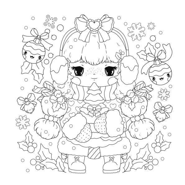 Manga Sparkle: Winter Wonderland: A Shimmery Anime & Manga Style Coloring Book