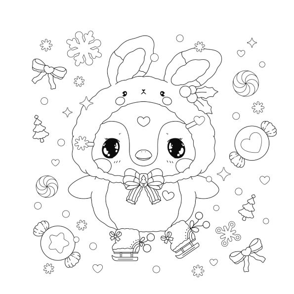 Manga Sparkle: Winter Wonderland: A Shimmery Anime & Manga Style Coloring Book