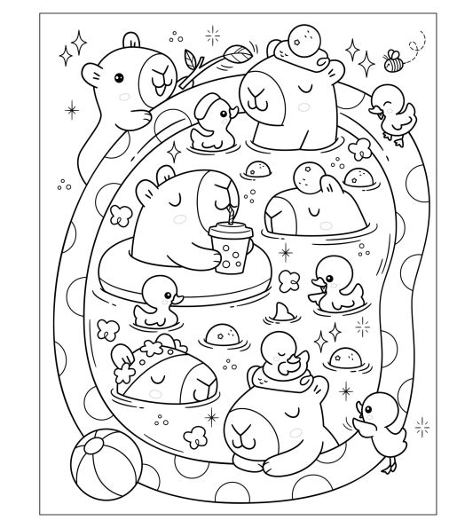 Mangatopia: Baby Animals: A Cute and Cuddly Coloring Book