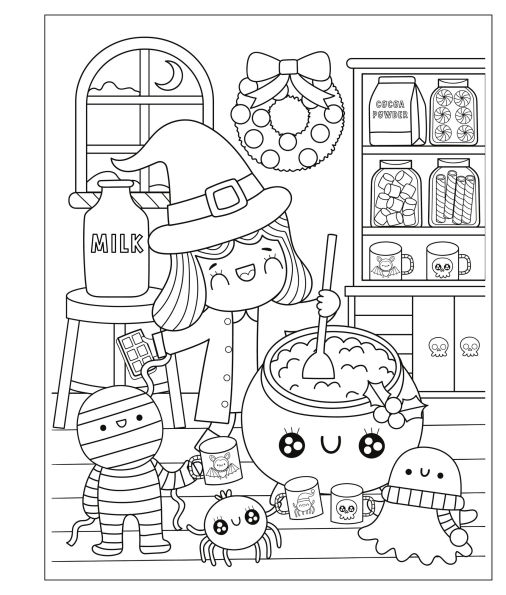 Mangatopia: Spoopy Christmas: A Frightfully Festive Coloring Book