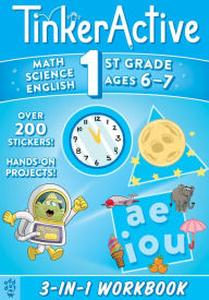 Title: TinkerActive 1st Grade 3-in-1 Workbook: Math, Science, English Language Arts, Author: Justin Krasner