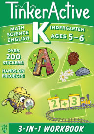 Title: TinkerActive Kindergarten 3-in-1 Workbook: Math, Science, English Language Arts, Author: Megan Hewes Butler
