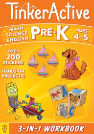Title: TinkerActive Pre-K 3-in-1 Workbook: Math, Science, English Language Arts, Author: Nathalie Le Du