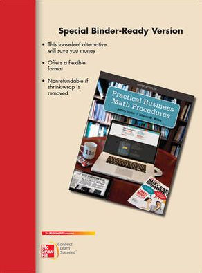 Loose Leaf Practical Business Math Procedures Brief w/Handbook, DVD + Connect