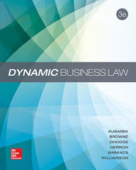 Title: Dynamic Business Law - With Connectplus / Edition 3, Author: Nancy K. Kubasek