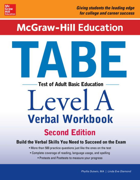 McGraw-Hill Education TABE Level A Verbal Workbook, 2nd edition