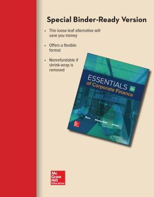 Loose Leaf for Essentials of Corporate Finance / Edition 9
