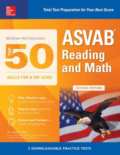 McGraw-Hill Education Top 50 Skills For A Top Score: ASVAB Reading and Math, Second Edition