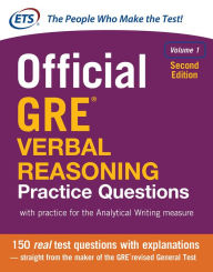 Title: Official GRE Verbal Reasoning Practice Questions, Second Edition, Author: Educational Testing Service