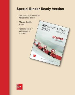 Looseleaf for Microsoft Office Access 2016 Complete: In Practice / Edition 1