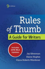 Title: Rules of Thumb 9e MLA 2016 UPDATE / Edition 9, Author: Diana Wienbroer