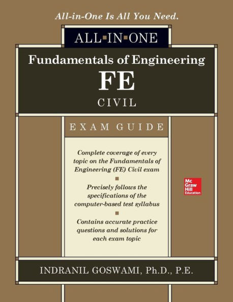 Fundamentals of Engineering FE Civil All-in-One Exam Guide / Edition 1