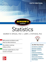 Title: Schaum's Outline of Statistics, Sixth Edition, Author: Larry J. Stephens