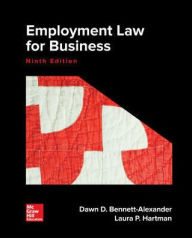 Title: Loose Leaf for Employment Law for Business / Edition 9, Author: Dawn Bennett-Alexander